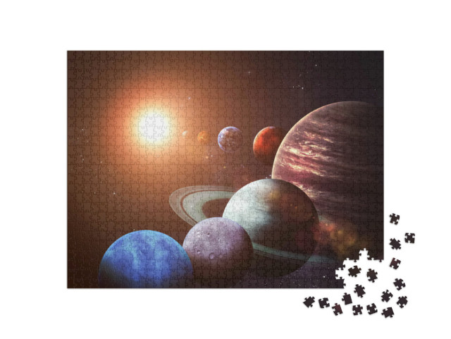 Puzzel 1000 stukjes „Zonnestelsel en planeten“