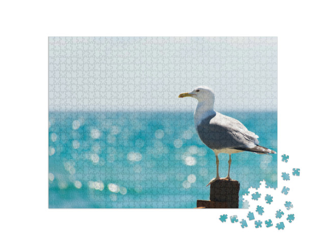 Puzzel 1000 stukjes „Zeemeeuw aan zee“
