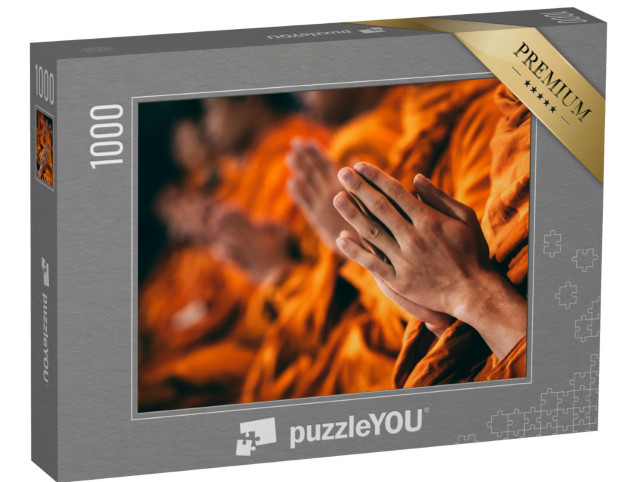 Puzzel 1000 stukjes „Meditatie en gebed: Boeddhistische monniken“