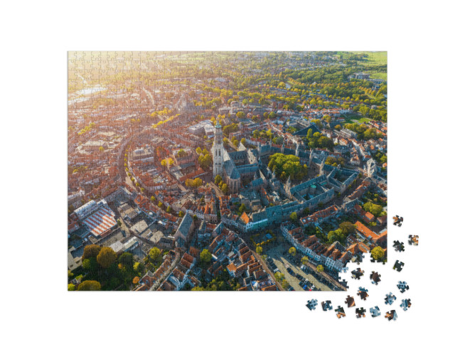 Puzzel 1000 stukjes „Stad Middelburg, Zeeland, Nederland“