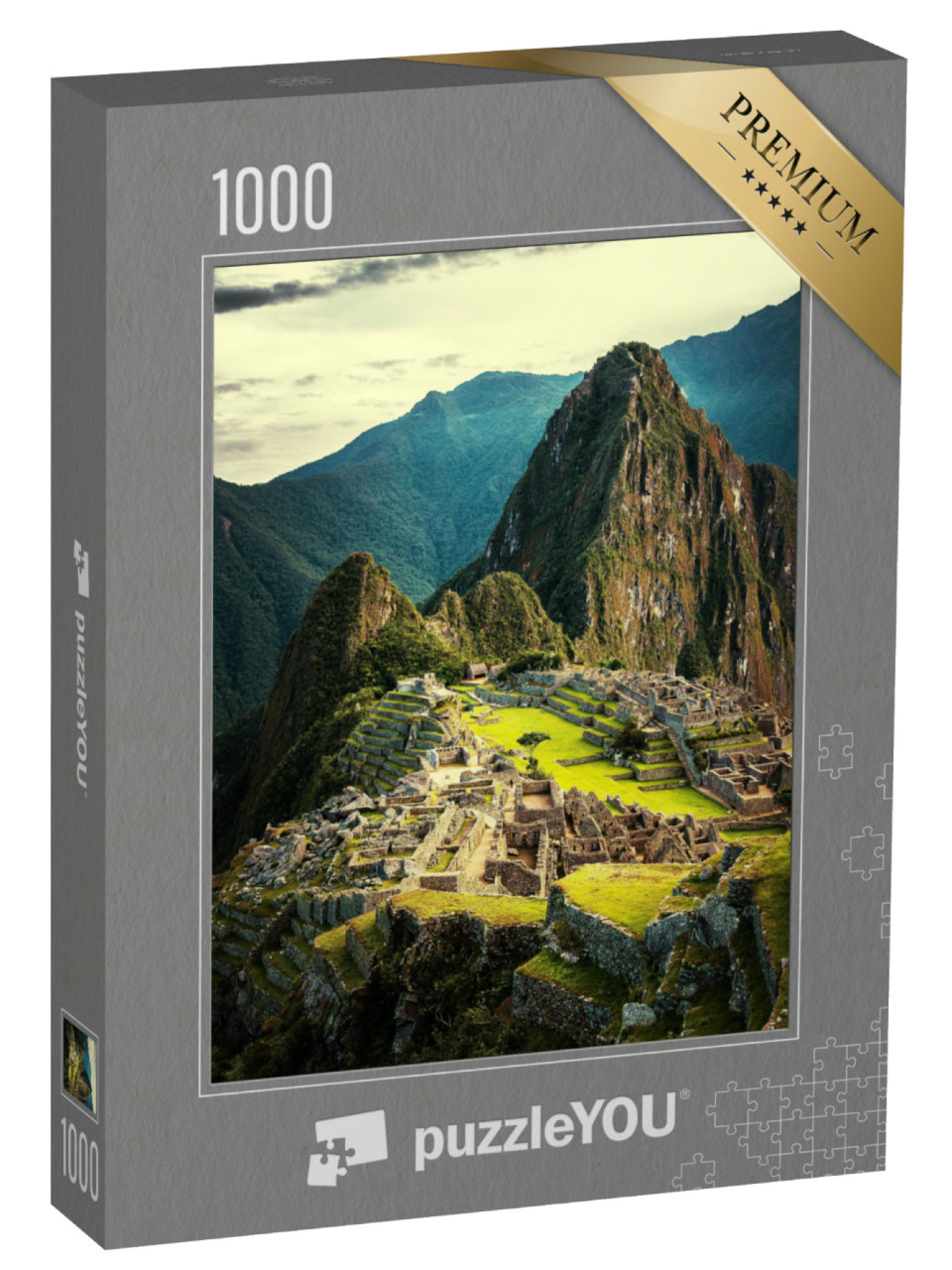 Puzzel 1000 stukjes „Machu Picchu bij zonsondergang“