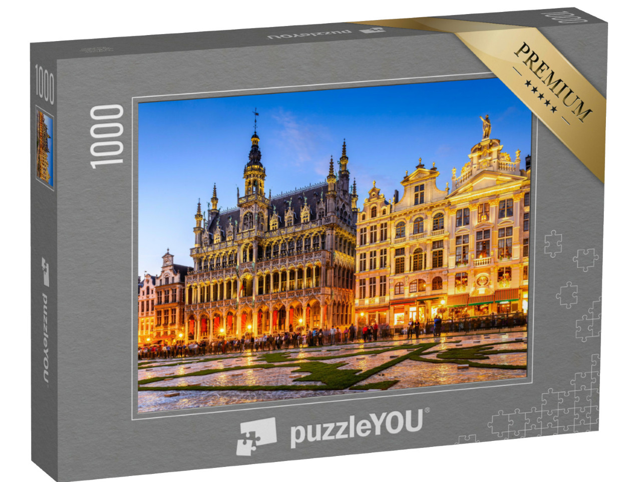 Puzzel 1000 stukjes „Grote Markt en Koninghuis, Brussel, België“