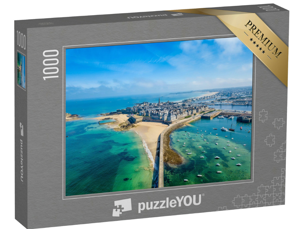 Puzzel 1000 stukjes „Saint Malo: Stad van de boekaniers, Bretagne, Frankrijk“