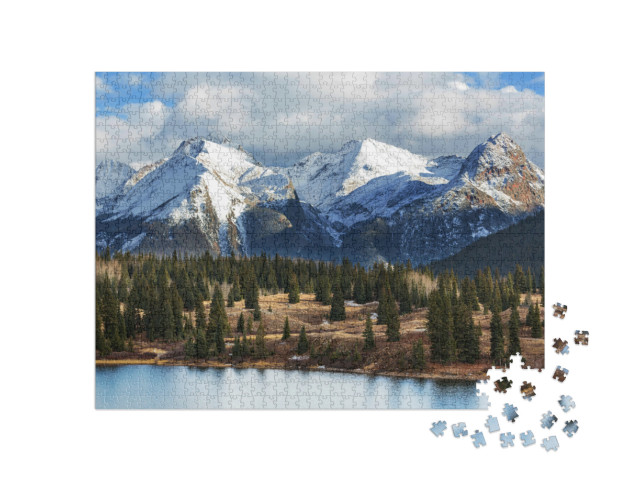 Puzzel 1000 stukjes „Berglandschap van de Colorado Rocky Mountains, VS“