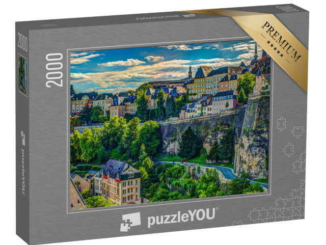 Puzzel 2000 stukjes „Zomerpanorama: Luxemburg vanuit de lucht“