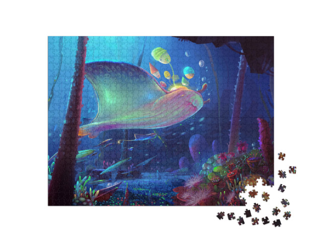 Puzzel 1000 stukjes „Prachtige onderwaterwereld“