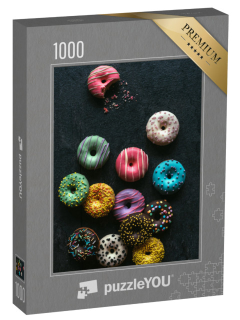 Puzzel 1000 stukjes „Heerlijke zelfgemaakte minidonuts“