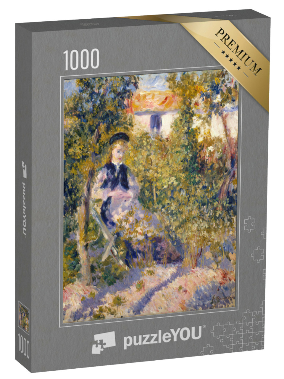 Puzzel 1000 stukjes „Auguste Renoir - Nini in de tuin“