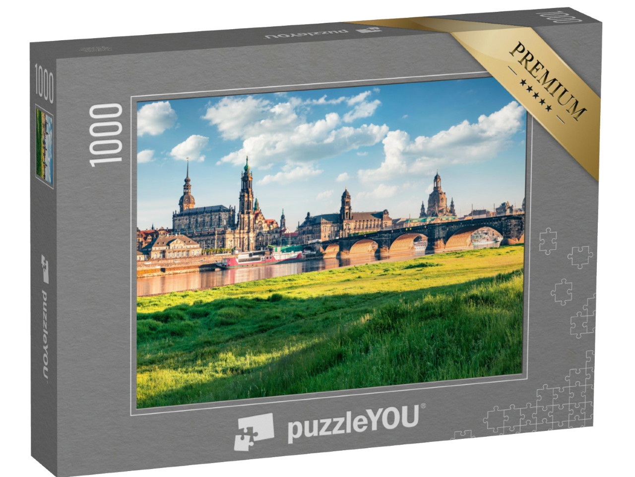 Puzzel 1000 stukjes „Prachtig stadsgezicht van Dresden, Saksen, Duitsland“