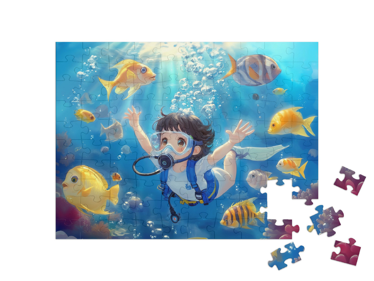 Puzzel 100 stukjes „Een dag in de oceaan“