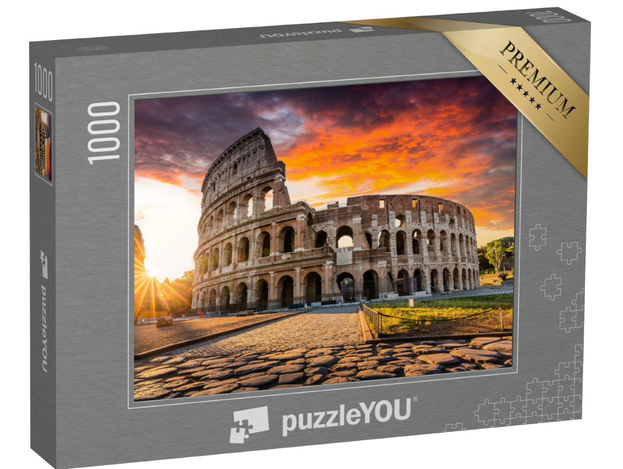 Puzzel 1000 stukjes „Colosseum of Colosseum bij zonsopgang, Rome“
