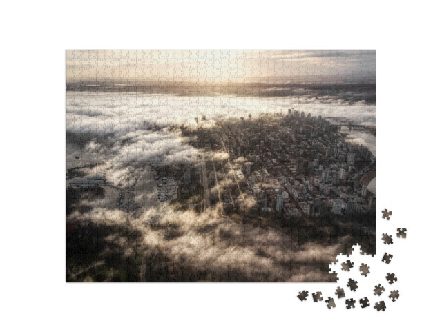 Puzzel 1000 stukjes „Luchtfoto van Vancouver, Canada“
