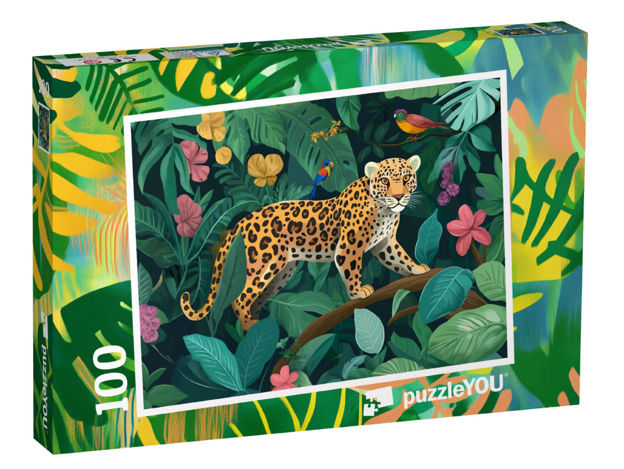 Puzzel 100 stukjes „Leo het luipaard“