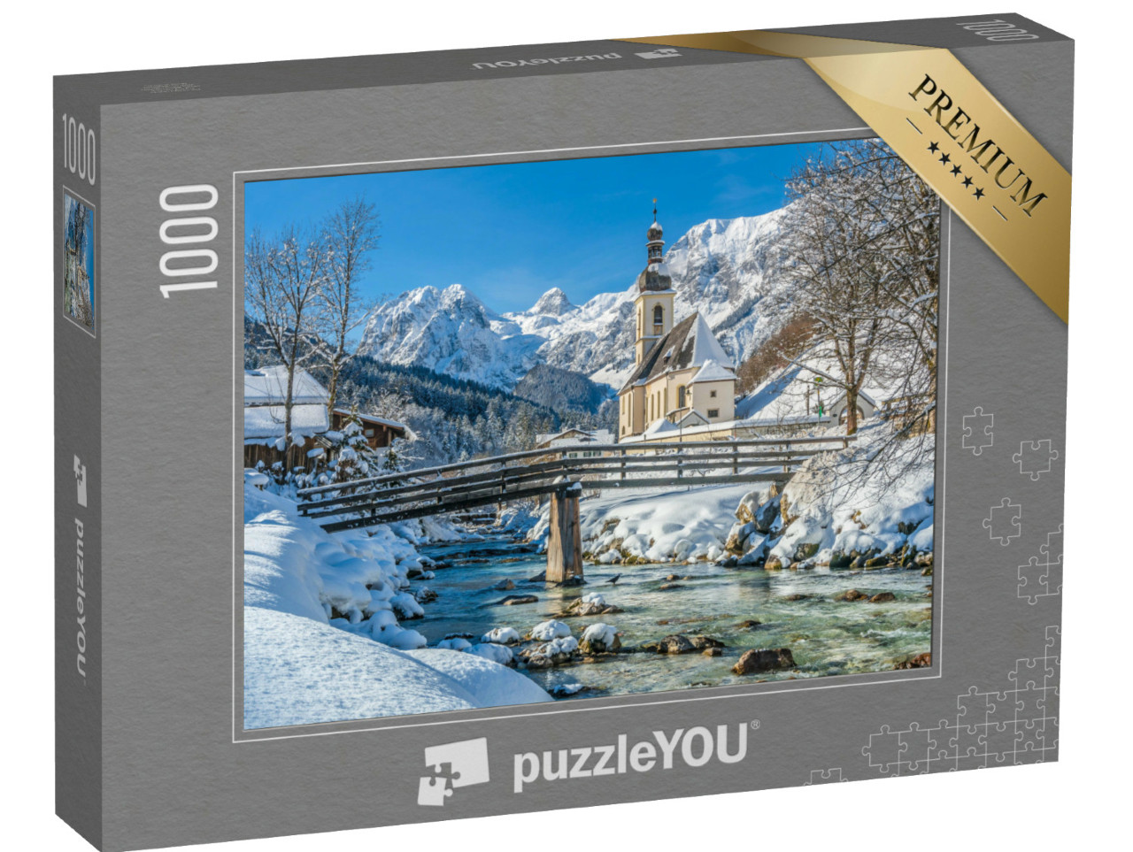 Puzzel 1000 stukjes „Parochiekerk van St. Sebastian, Berchtesgadener Land, Duitsland“