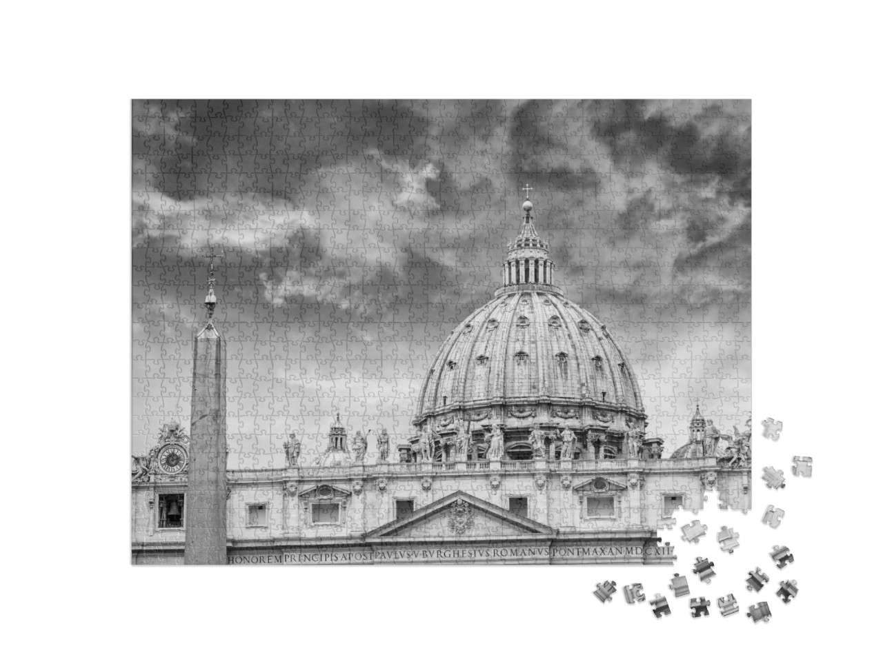 Puzzel 1000 stukjes „Koepel van de Sint-Pietersbasiliek in het Vaticaan“