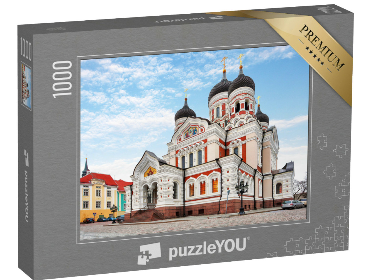 Puzzel 1000 stukjes „Alexander Nevski Kathedraal in de oude binnenstad van Tallinn, Estland“