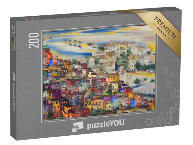 Puzzel 200 stukjes „Oude Europese steden“