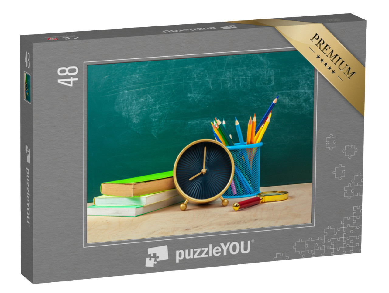 Puzzel 48 stukjes „Schoolbenodigdheden“