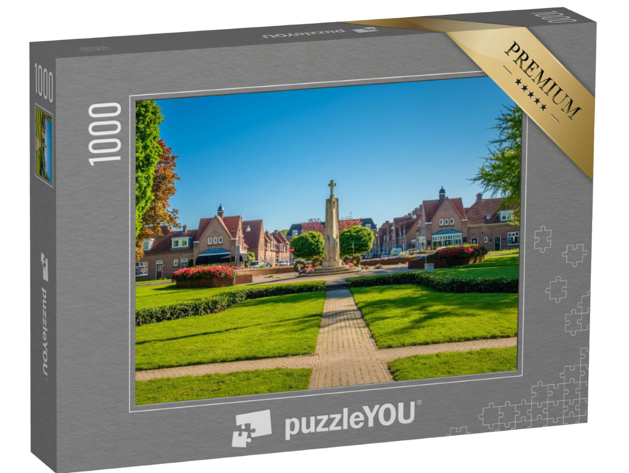 Puzzel 1000 stukjes „Dronkelaarsplein in Almelo“