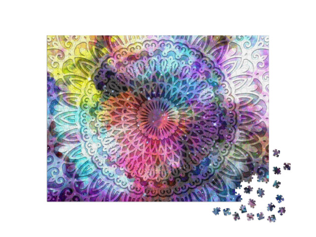 Puzzel 1000 stukjes „Sprookjesachtige mandala“