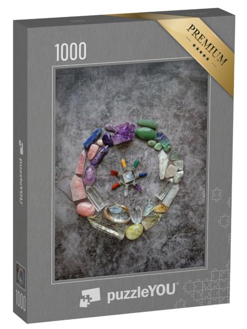 Puzzel 1000 stukjes „Edelstenen en mineralen“