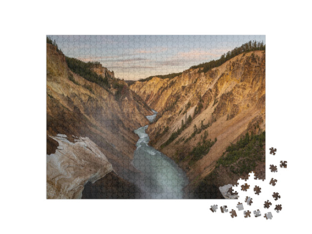 Puzzel 1000 stukjes „Grand Canyon van Yellowstone National Park, VS“