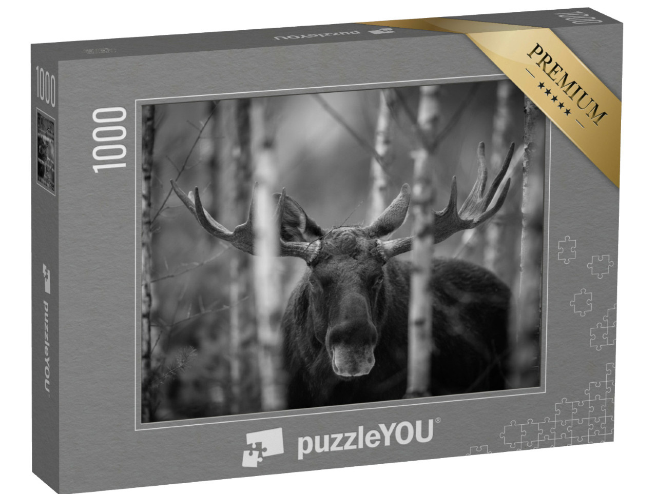 Puzzel 1000 stukjes „Portret van eland, Noord-Amerika“