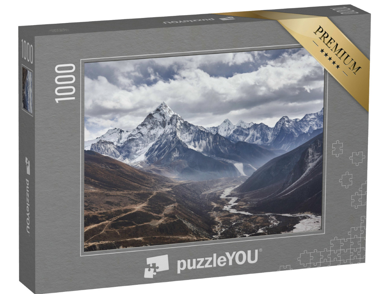 Puzzel 1000 stukjes „Am Dablam berg in Nepal“
