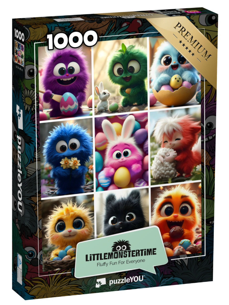 Puzzel 1000 stukjes „LITTLEMONSTERTIME: Oster Collage“