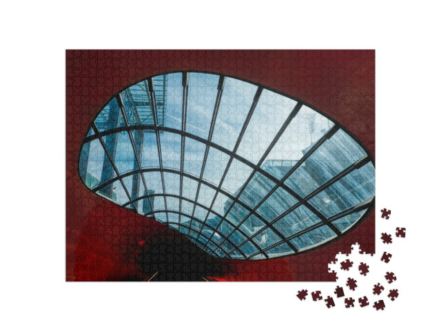 Puzzel 1000 stukjes „Ingang van een metrostation in Eindhoven“