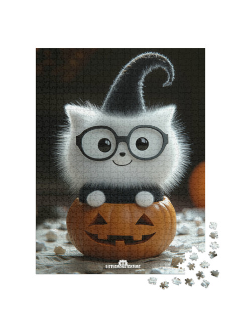 Puzzel 1000 stukjes „LITTLEMONSTERTIME: Halloween Puffkins“