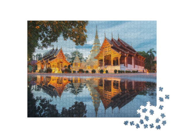 Puzzel 1000 stukjes „Wat Phra Singh in Chiang Mai, Thailand“