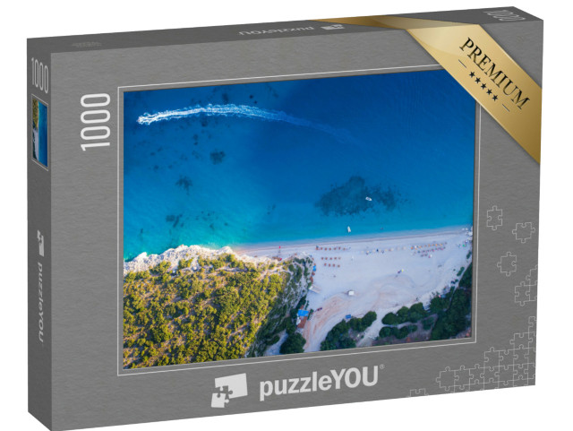 Puzzel 1000 stukjes „Prachtig strand van Gjipe, Zuid-Albanië“