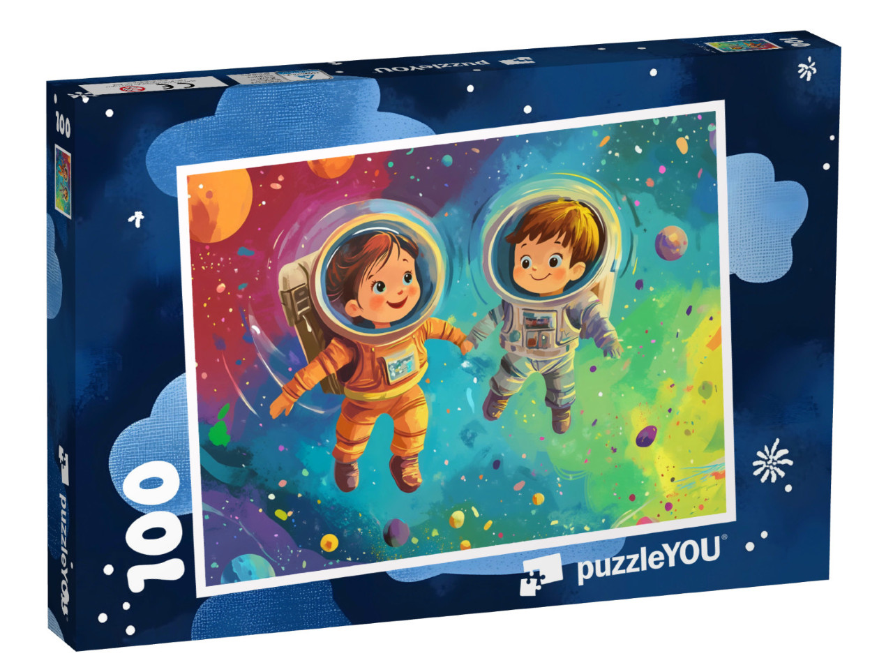 Puzzel 100 stukjes „Vriendschap in de ruimte“