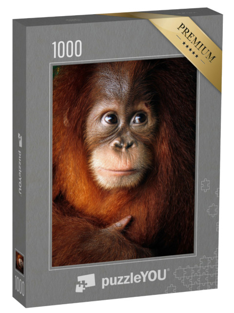 Puzzel 1000 stukjes „Baby orang-oetan“