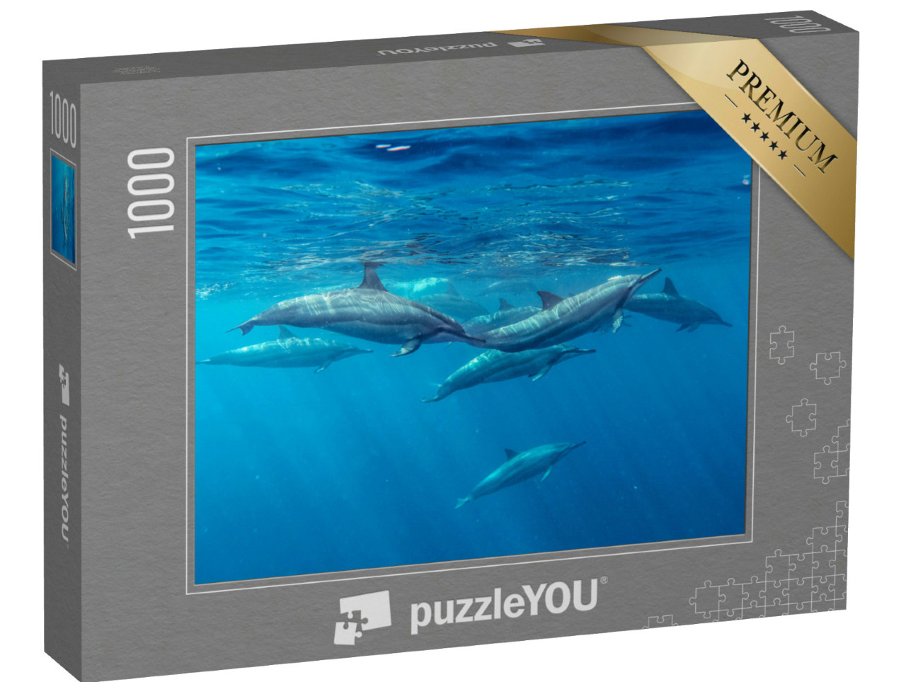 Puzzel 1000 stukjes „Spindolfijnen, Mauritius, Indische Oceaan“