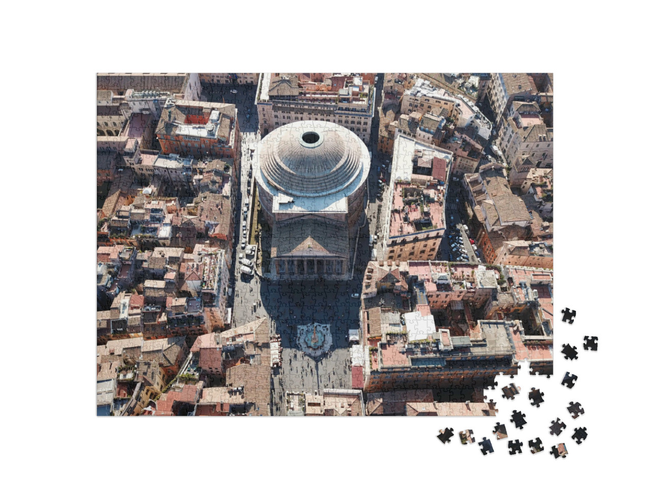 Puzzel 1000 stukjes „Pantheon Basiliek van het Oude Rome“