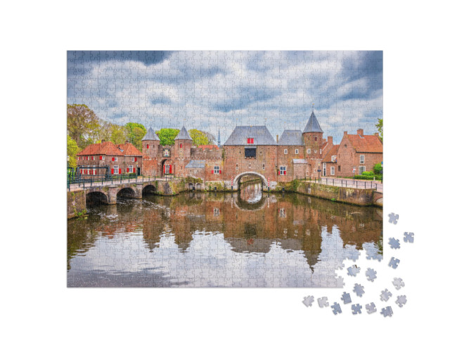 Puzzel 1000 stukjes „De middeleeuwse Koppelpoort in Amersfoort, Nederland“