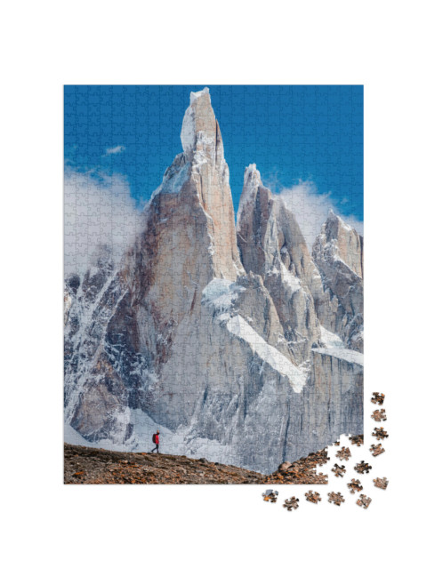 Puzzel 1000 stukjes „Cerro Torre, de berg van Patagonië“