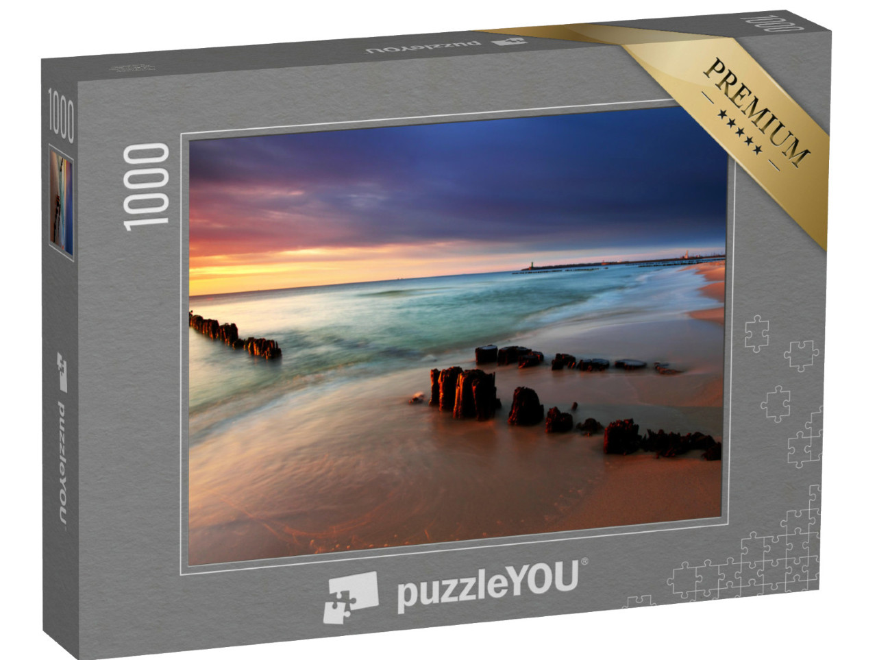Puzzel 1000 stukjes „Zonsopgang aan de Baltische Zee, Polen“