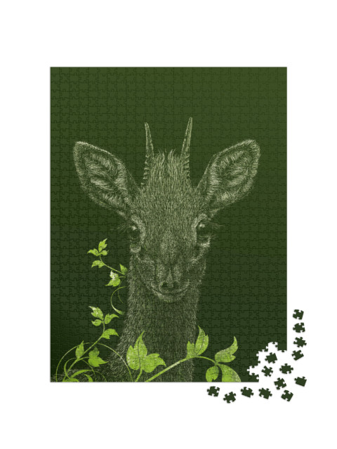 Puzzel 1000 stukjes „Dwergantilope“