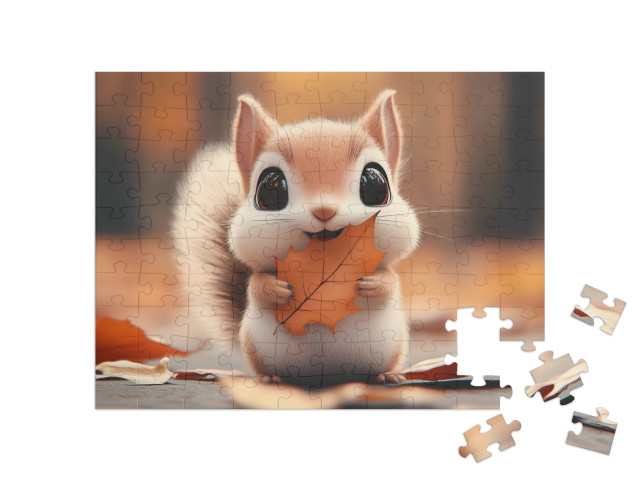 Puzzel 100 stukjes „Nutty de schattigste van alle eekhoorns“