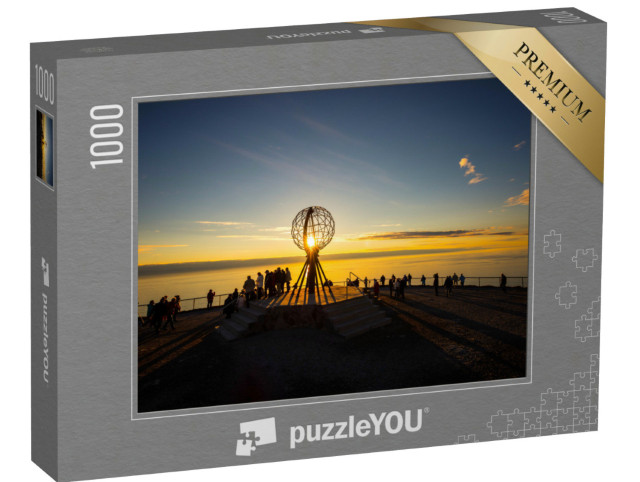 Puzzel 1000 stukjes „Zonsondergang op de Noordkaap, Noorwegen“