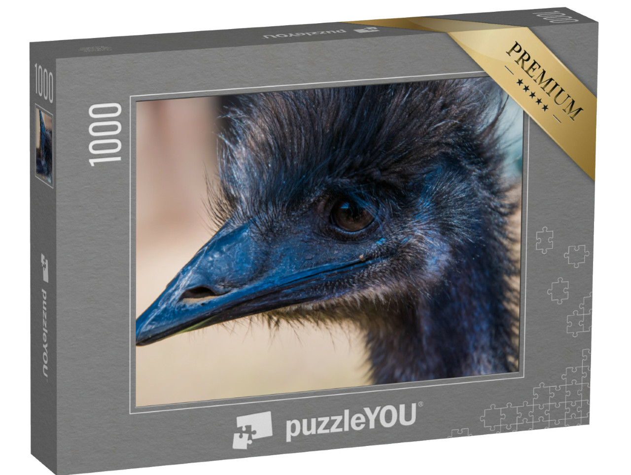 Puzzel 1000 stukjes „Emoe in profiel“