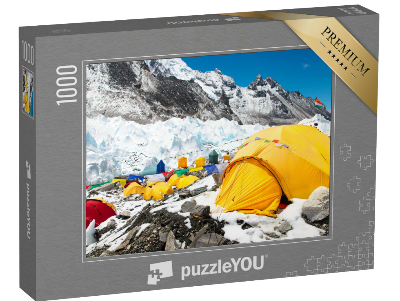 Puzzel 1000 stukjes „Basiskamp van Mount Everest, Nepal, Himalaya“