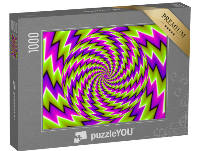 Puzzel 1000 stukjes „Optische illusie: Roterende bol“