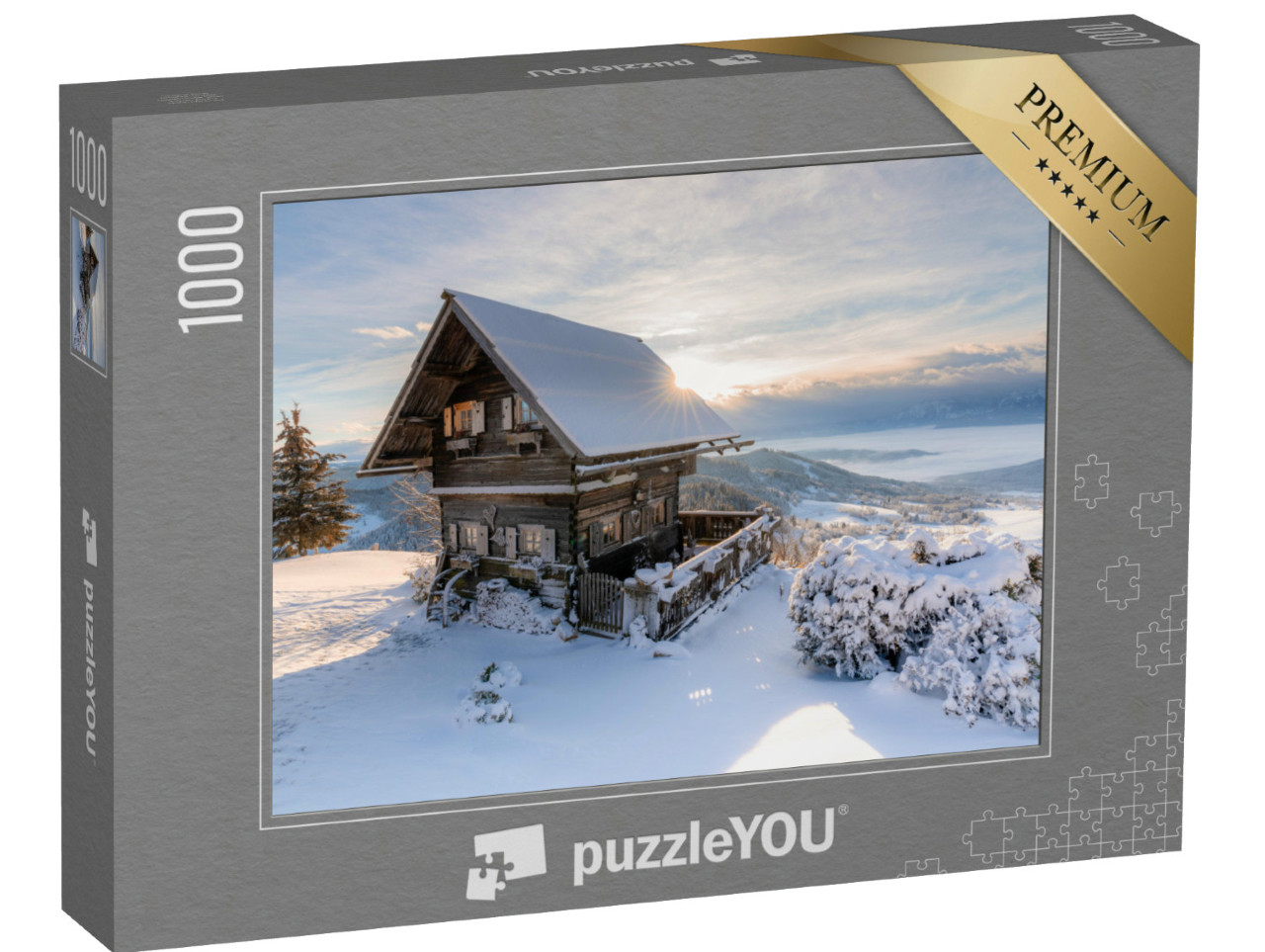 Puzzel 1000 stukjes „Winter zonsopgang“