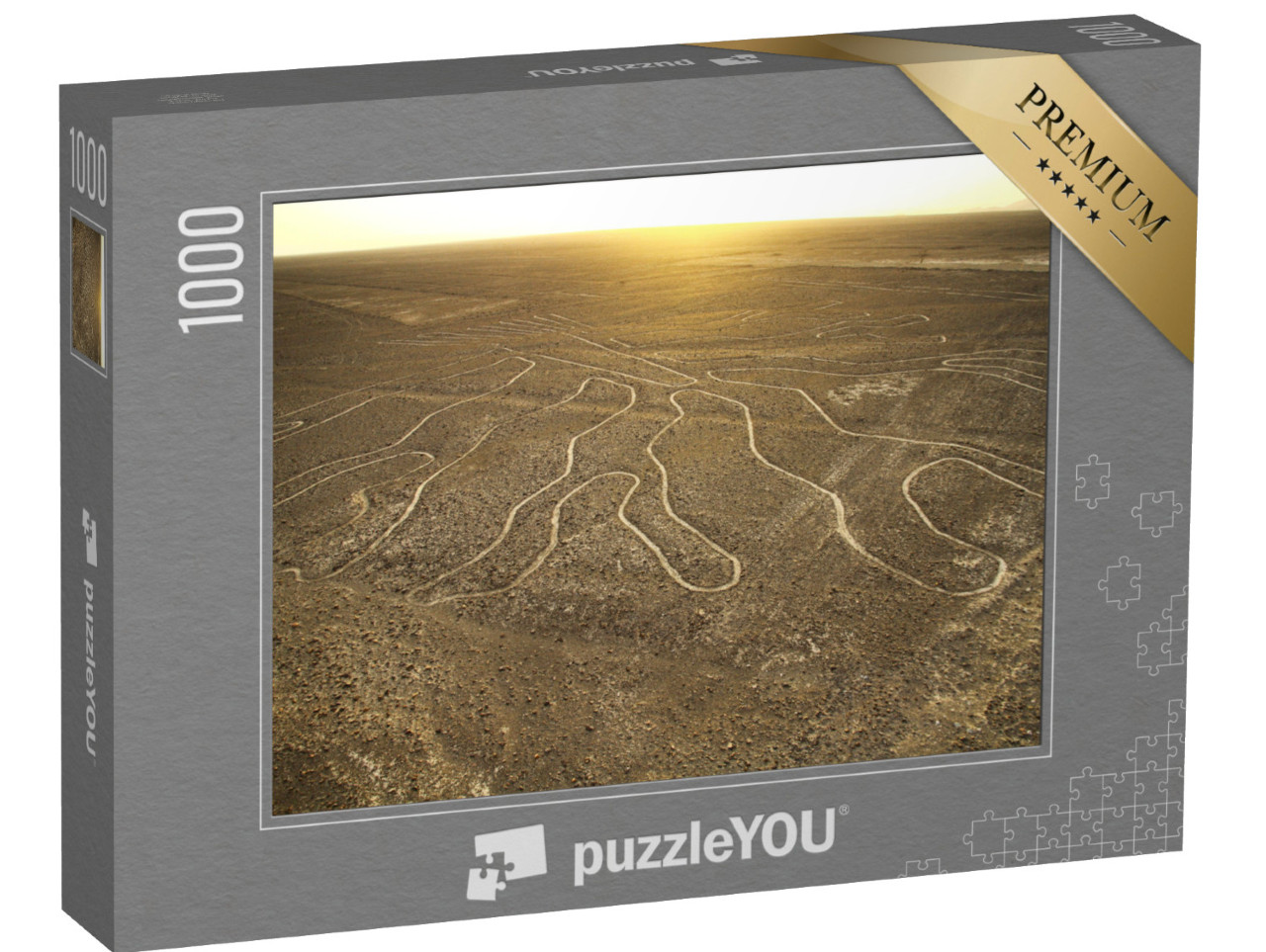 Puzzel 1000 stukjes „Nazcalijnen gezien vanaf de observatietoren, Peru“
