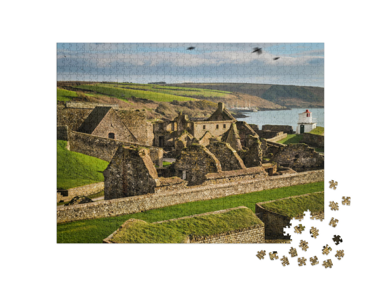 Puzzel 1000 stukjes „Fort Kinsale, fort in Ierland“