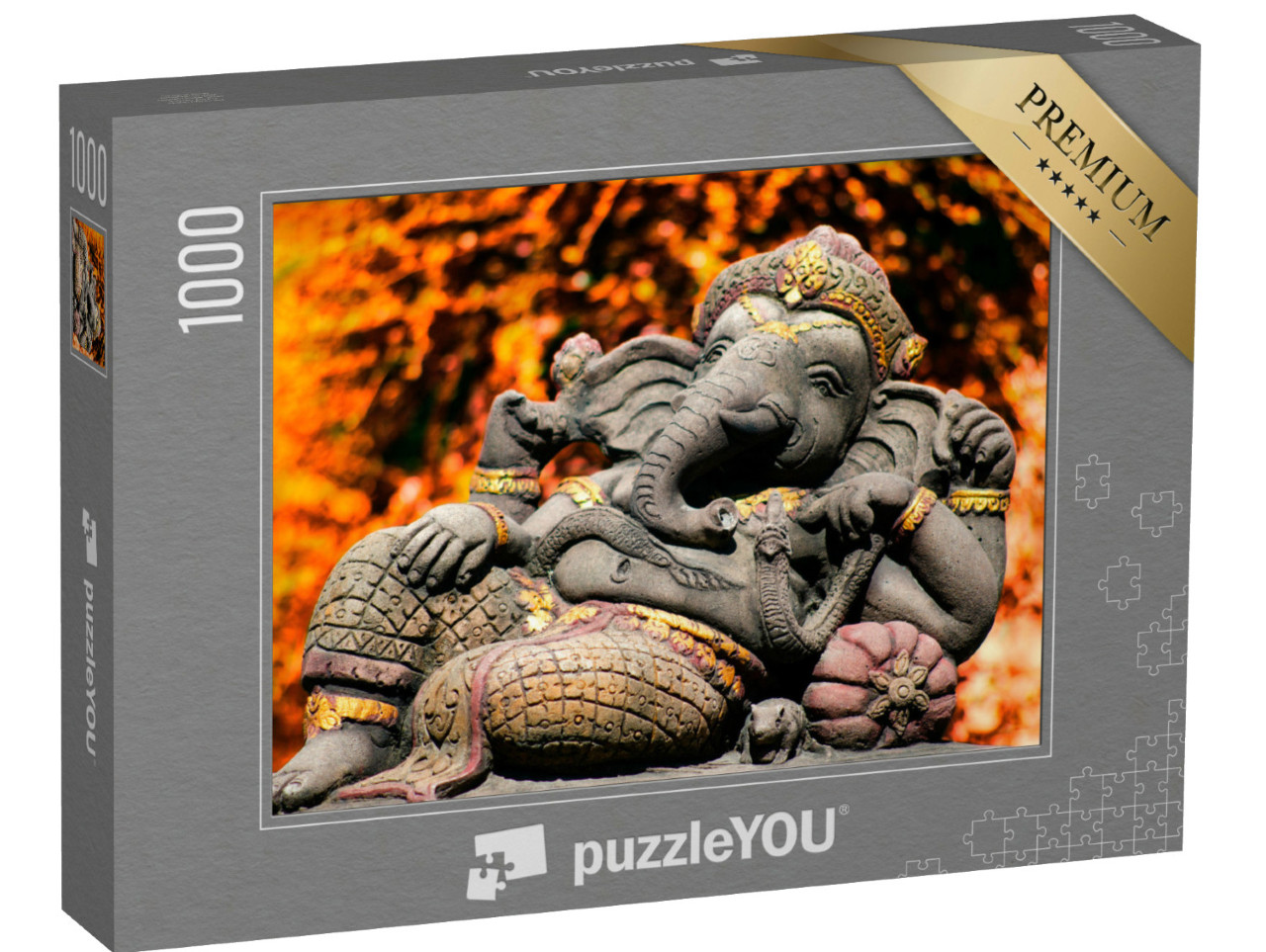 Puzzel 1000 stukjes „Ganesha is de god van het succes in het hindoeïsme en boeddhisme.“